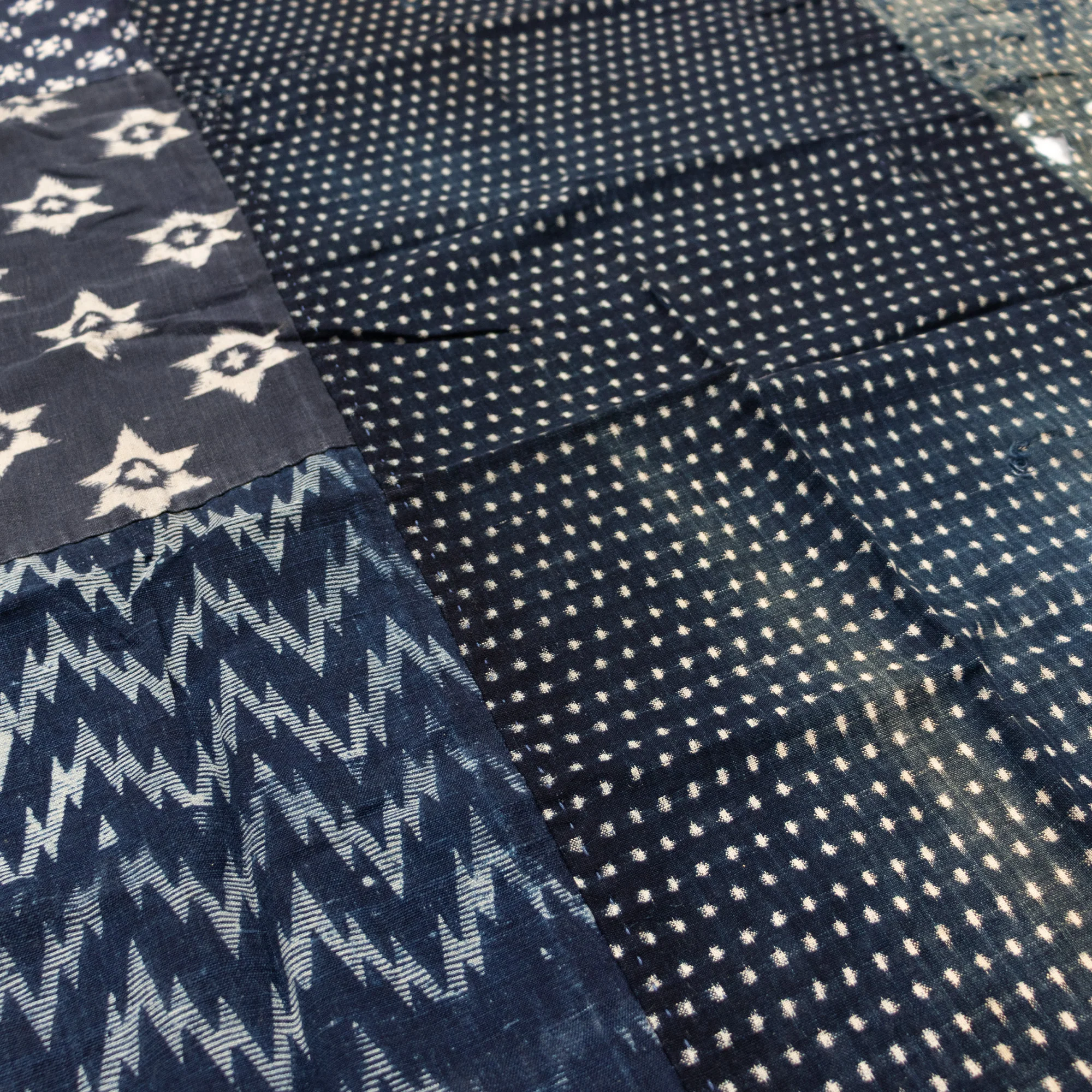 3 Panel Japanese Indigo Futonji Sheet - Image 8