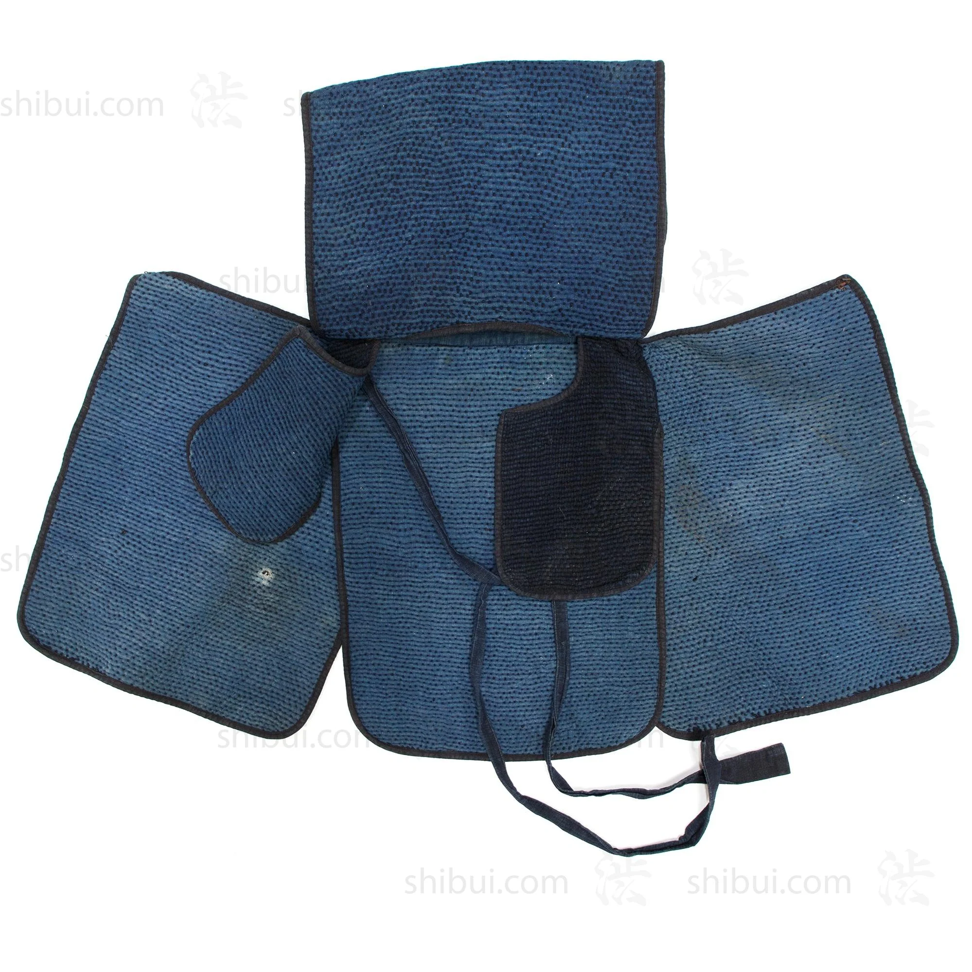 Rare Full Antique Japanese Sashiko Fireman's Set - Image 5