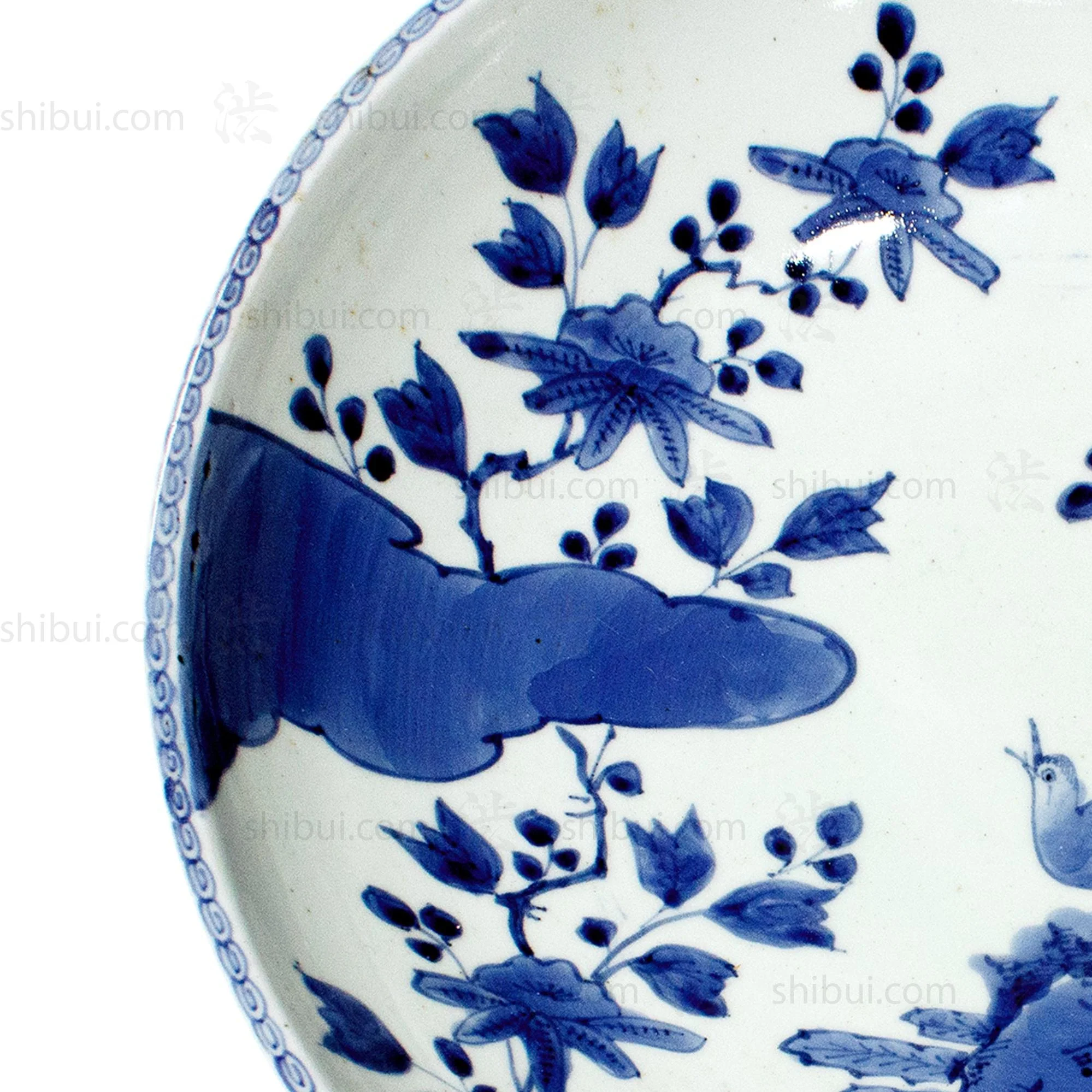Large Chinese Bowl - Japanese Blue and White - Image 3