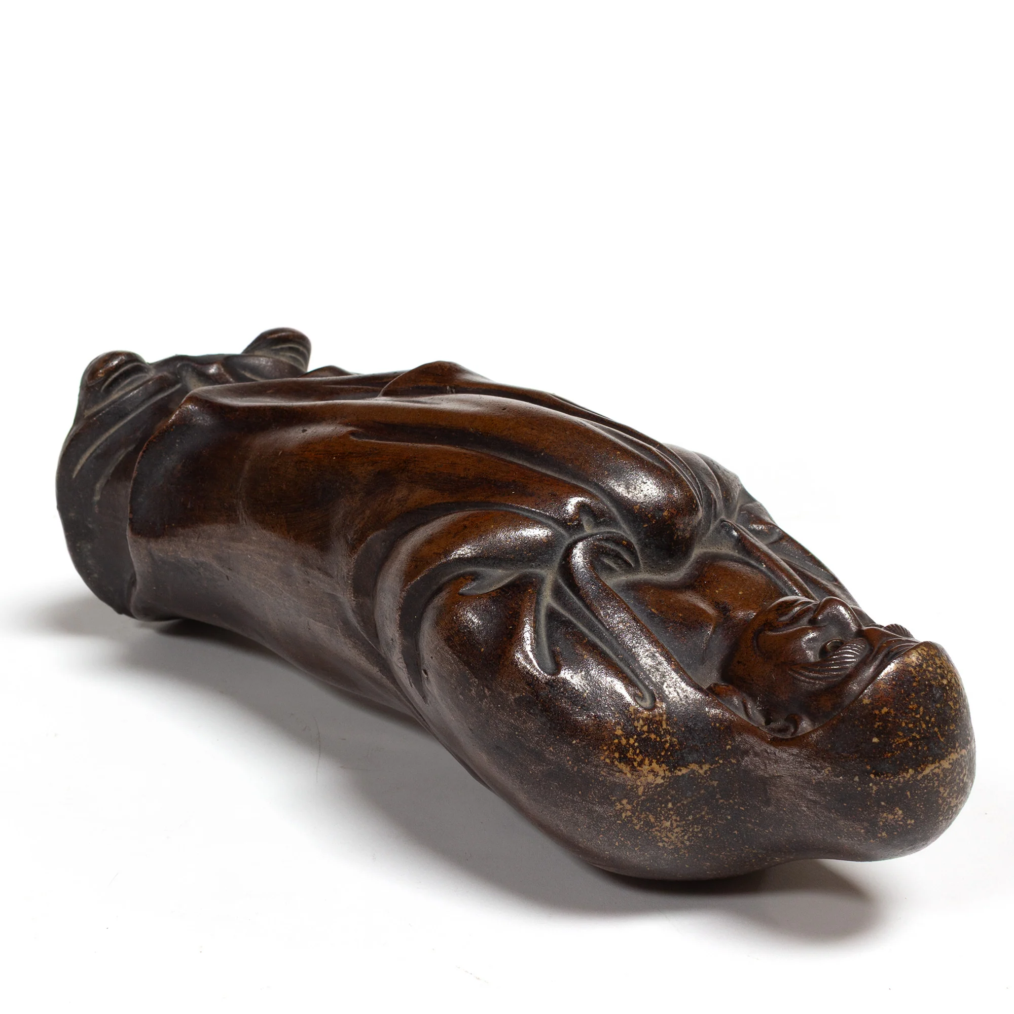 Bizen Ceramic Daruma Statue - Image 7