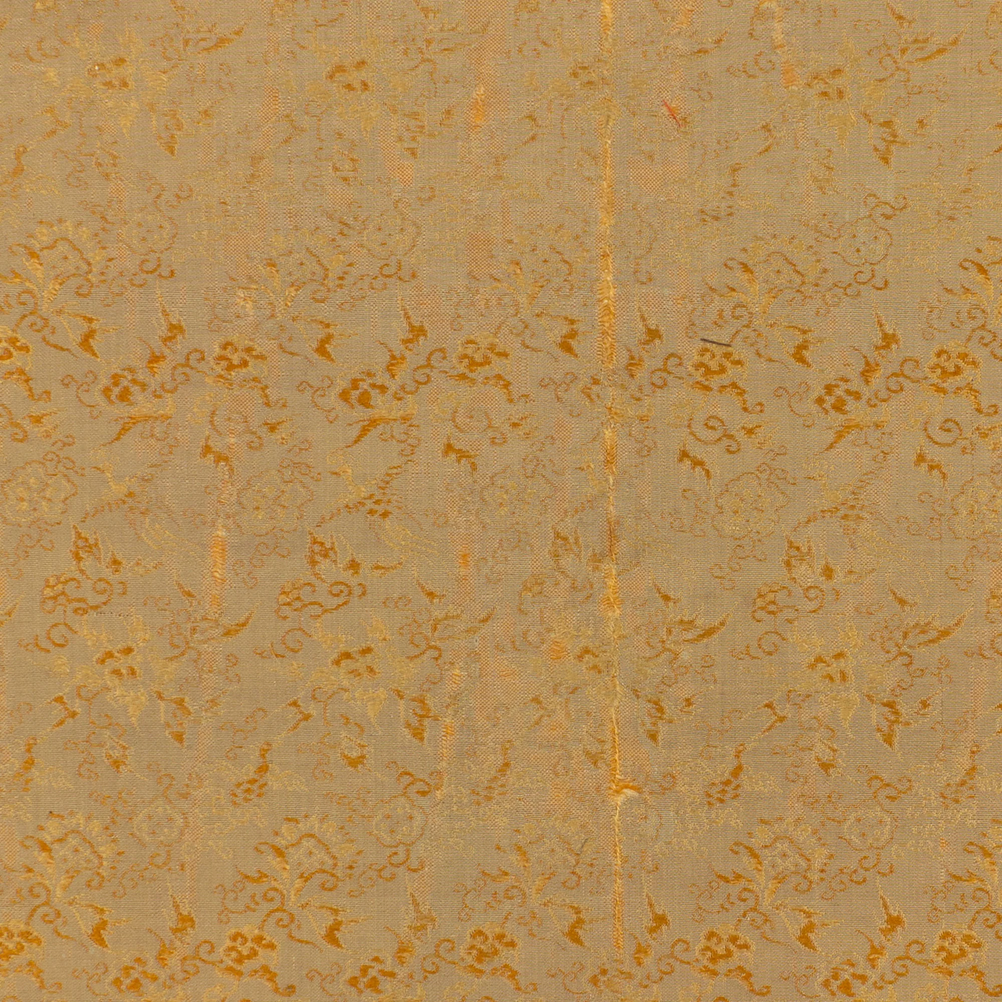 Brocade Silk Textile Fragment 19th Century - Image 2