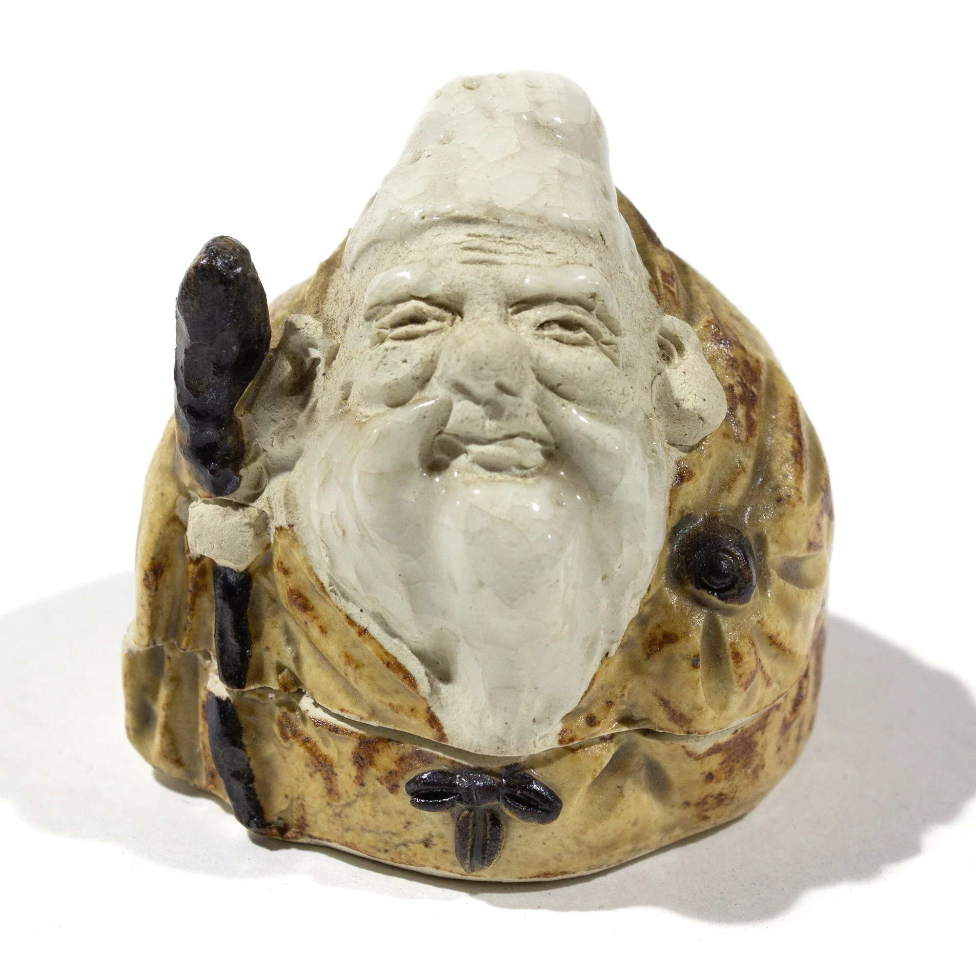 Ceramic Kogo with Lucky God Motif | Japanese Incense Storage Container - Image 3