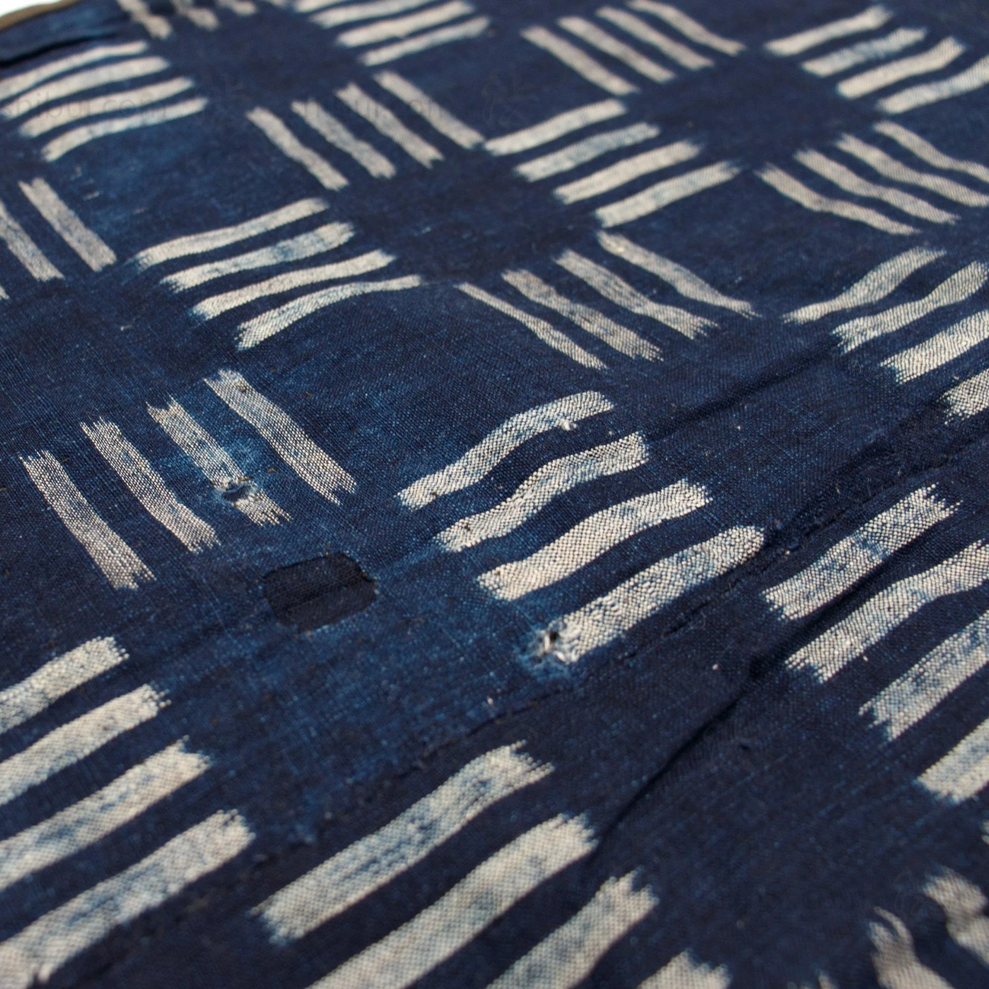 Japanese Indigo Cotton Kasuri Futonji - Image 5