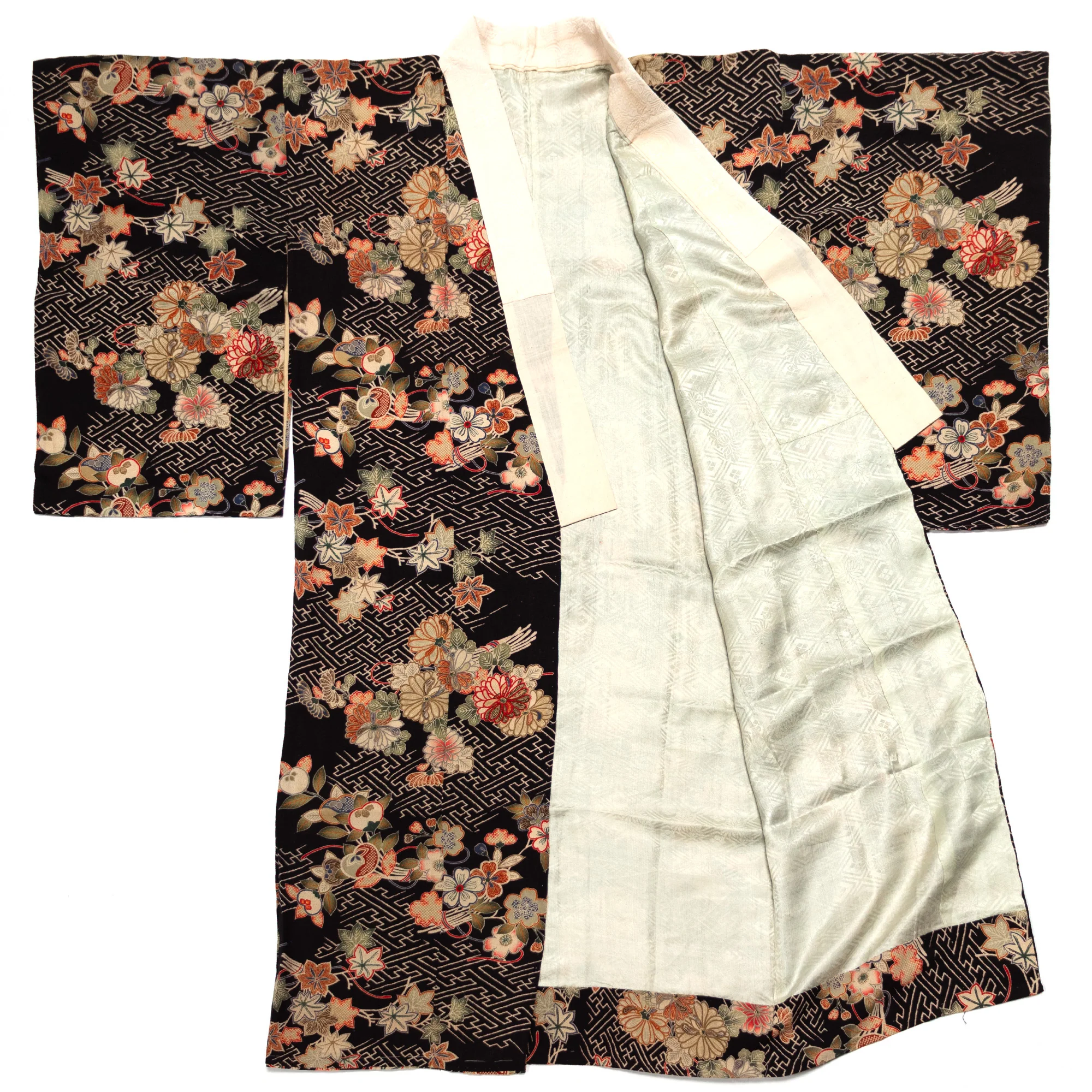 Chirimen Women's Juban | Taisho Era - Image 5