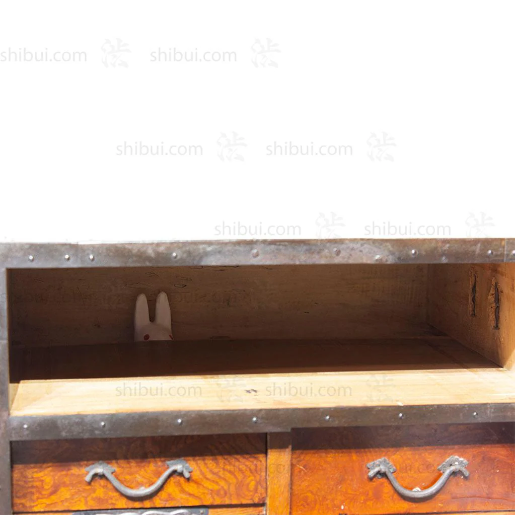 Funa Dansu Tansu Storage Chest Japanese Antique Furniture Iron Hardware - Image 3