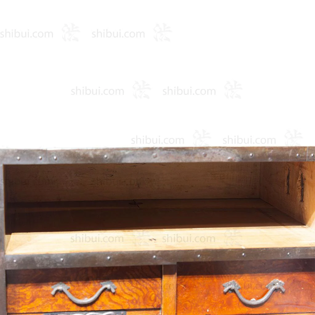 Funa Dansu Tansu Storage Chest Japanese Antique Furniture Iron Hardware - Image 4