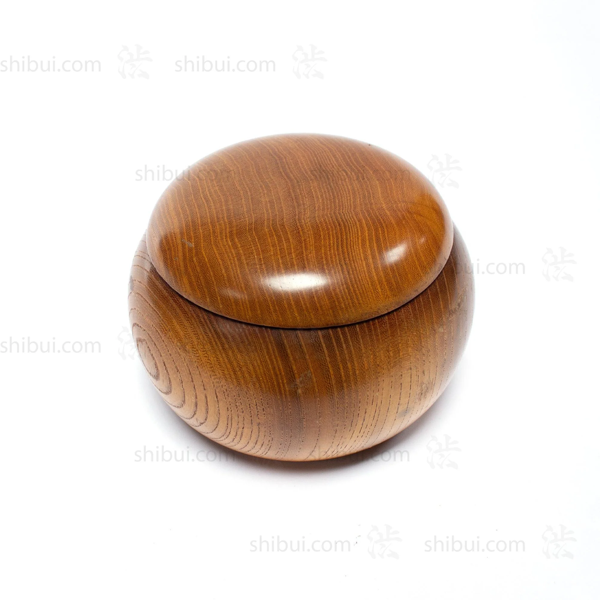 Go Seigen Jujube Goke with Clamshell and River Slate Goishi - Image 3