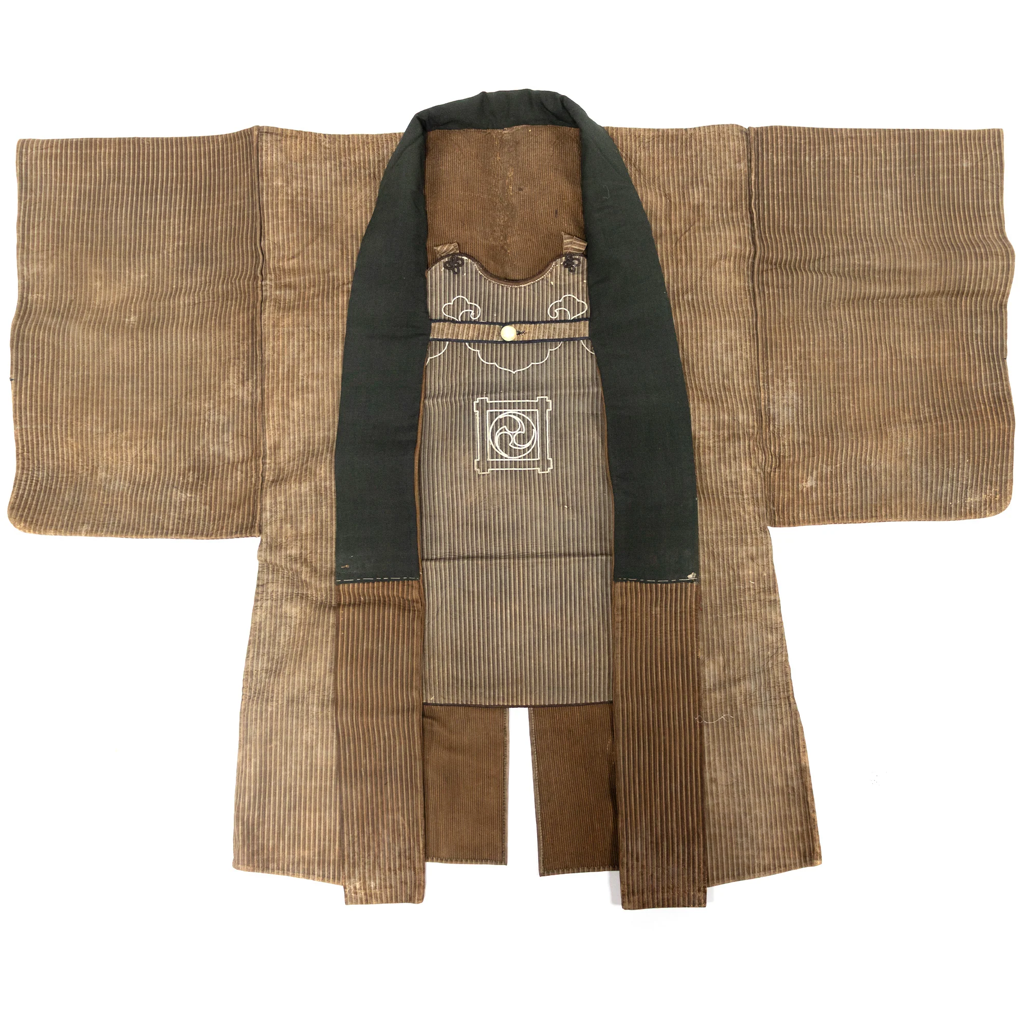 Inden Kawabaori Beautiful Reversable Doeskin Fireman's Coat & Muneate Set