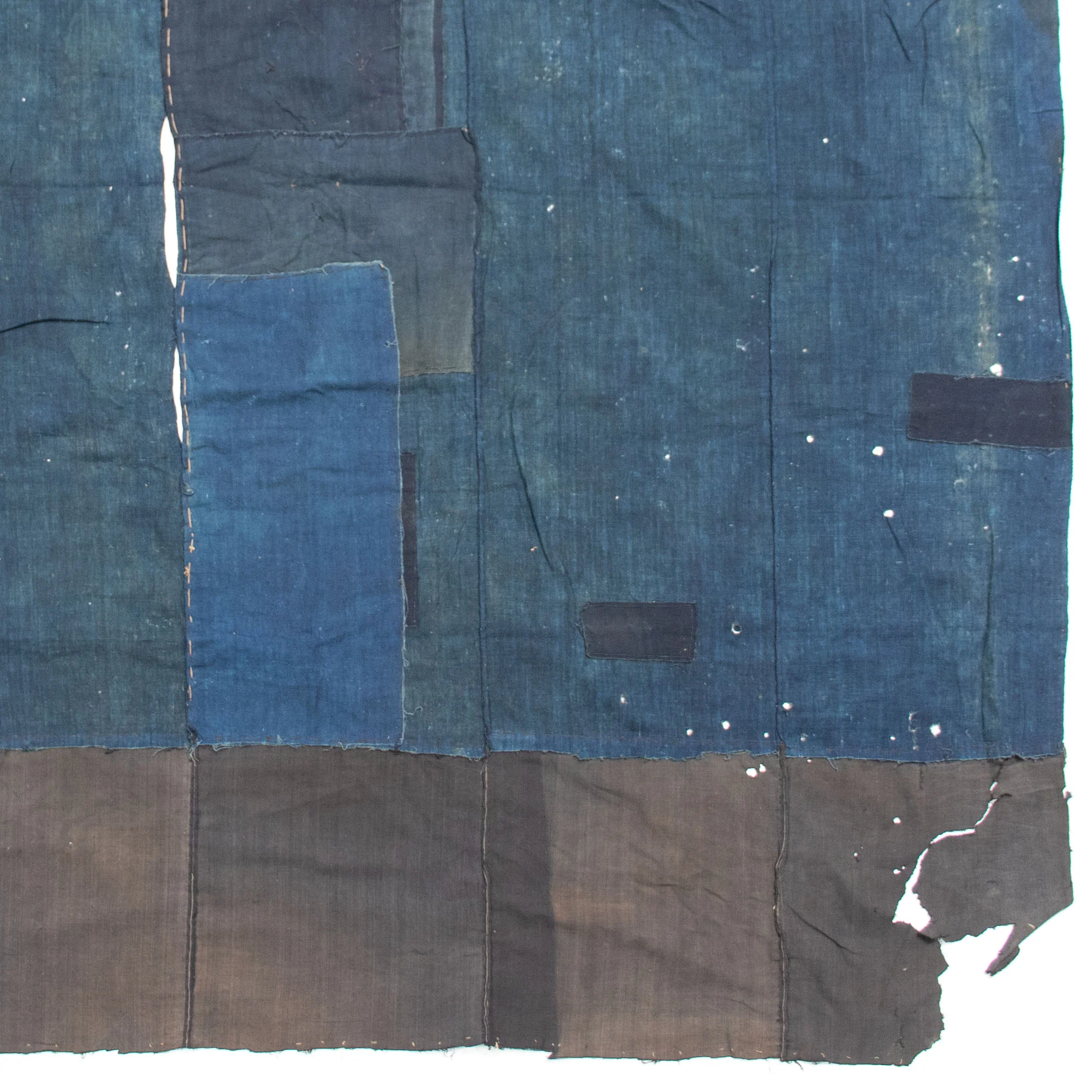 Indigo Boro Sheet | Japanese Patchwork Textile - Image 7