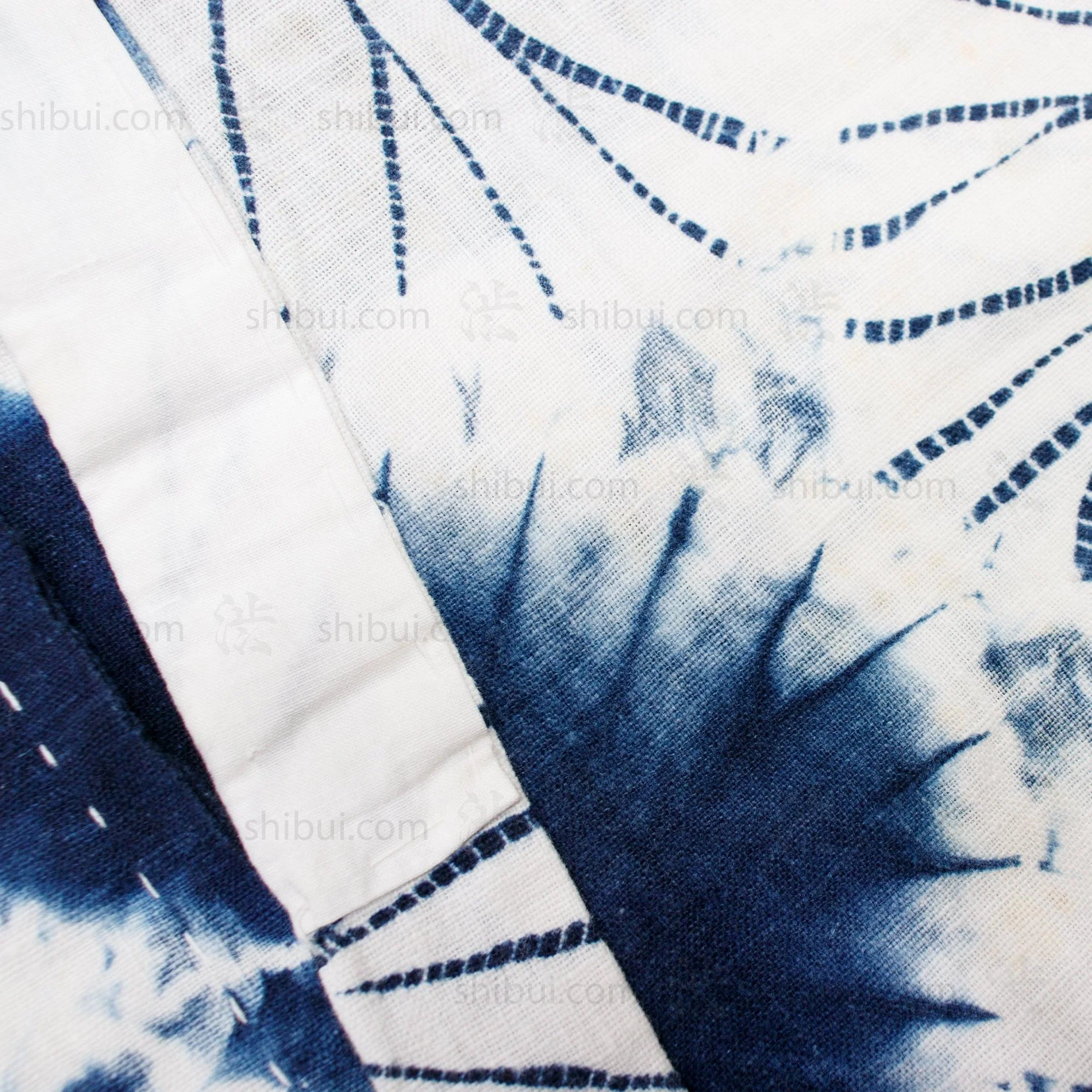 Indigo Dyed Shibori Han Juban | Jacket - Image 4