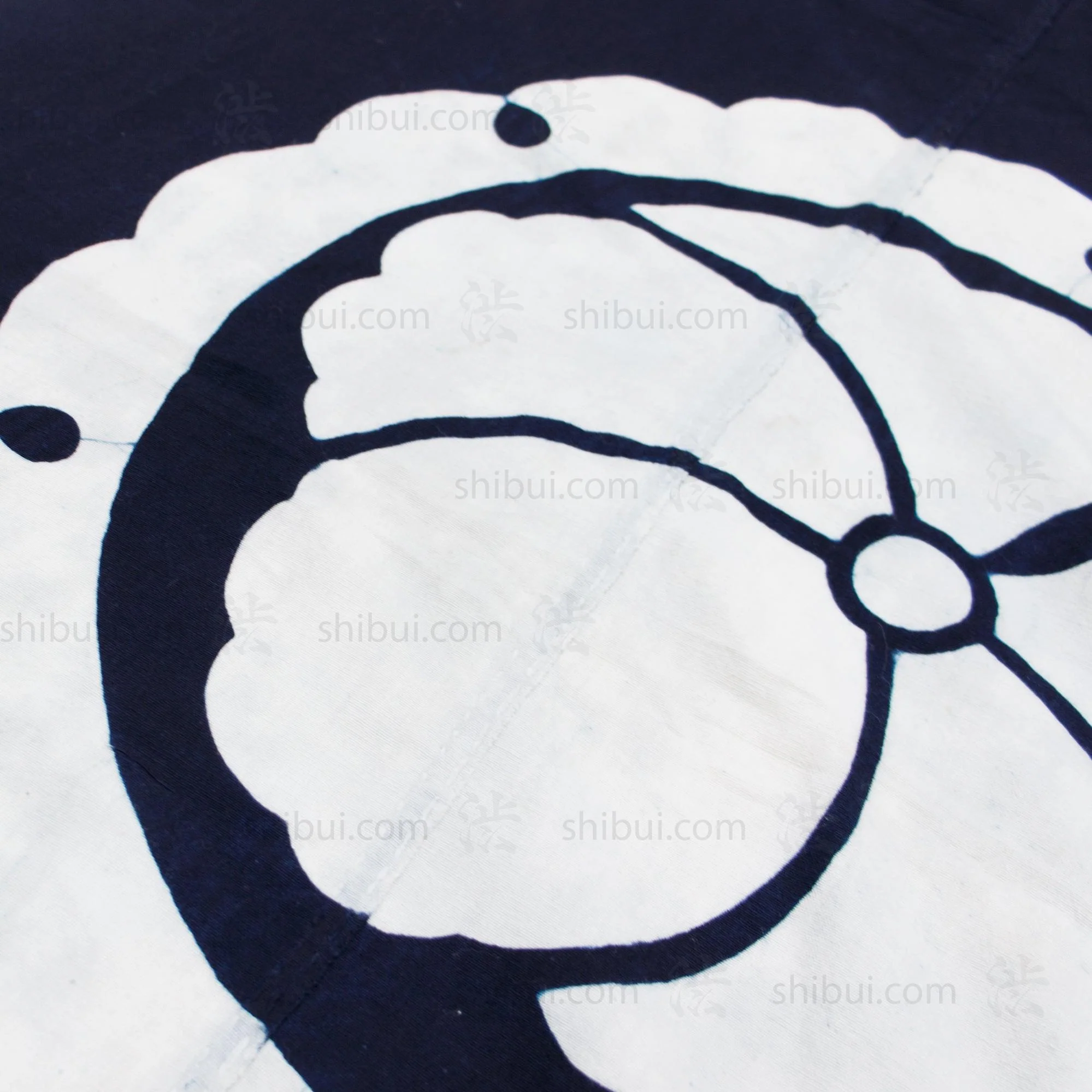 Ivy Mon And Lucky Symbol Indigo Tsutsugaki Furoshiki - Image 2