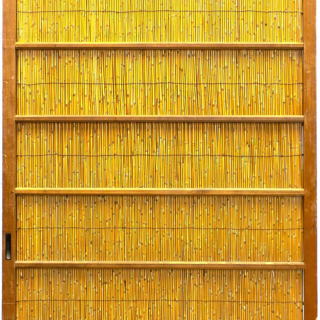 Yoshido Summer Door | Japanese Cedar & Reed Door | Japanese Architectural Decor - Image 8
