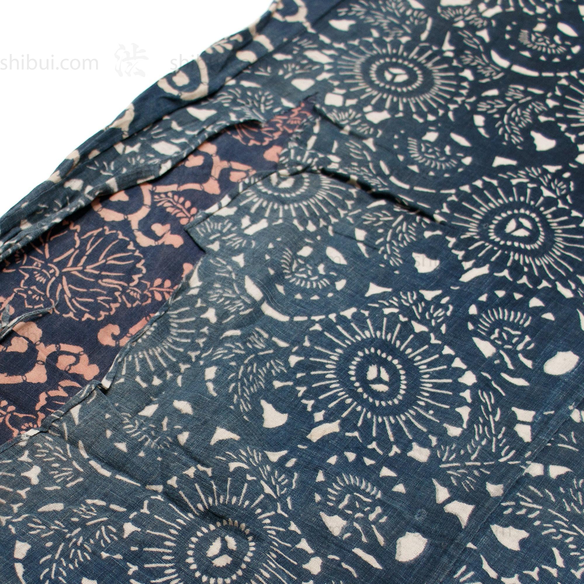 Japanese Katazome Indigo Futonji | Multiple Panel Duvet Style Futon Cover - Image 7