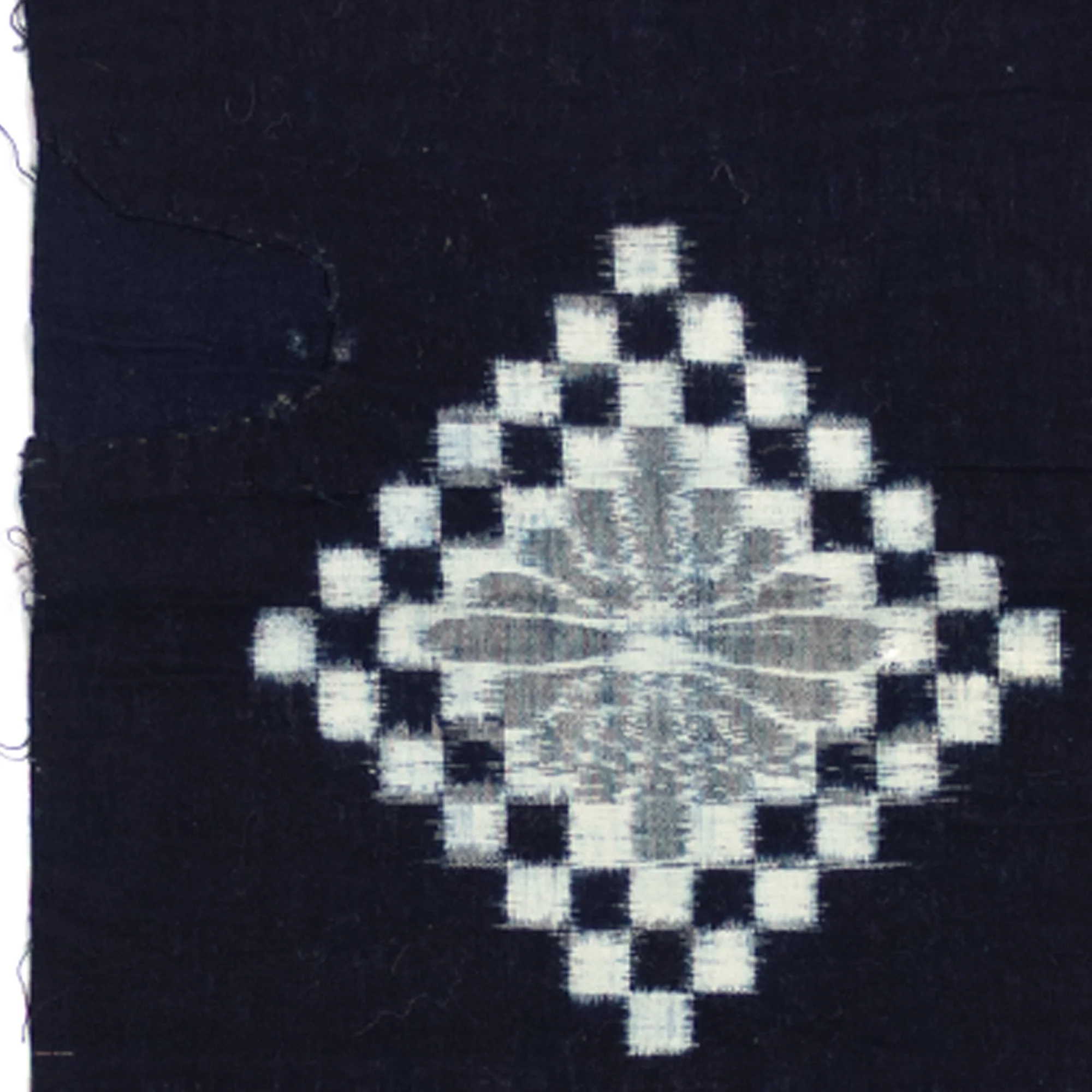 Japanese Patchwork Indigo Egasuri Ikat Panel - Image 9