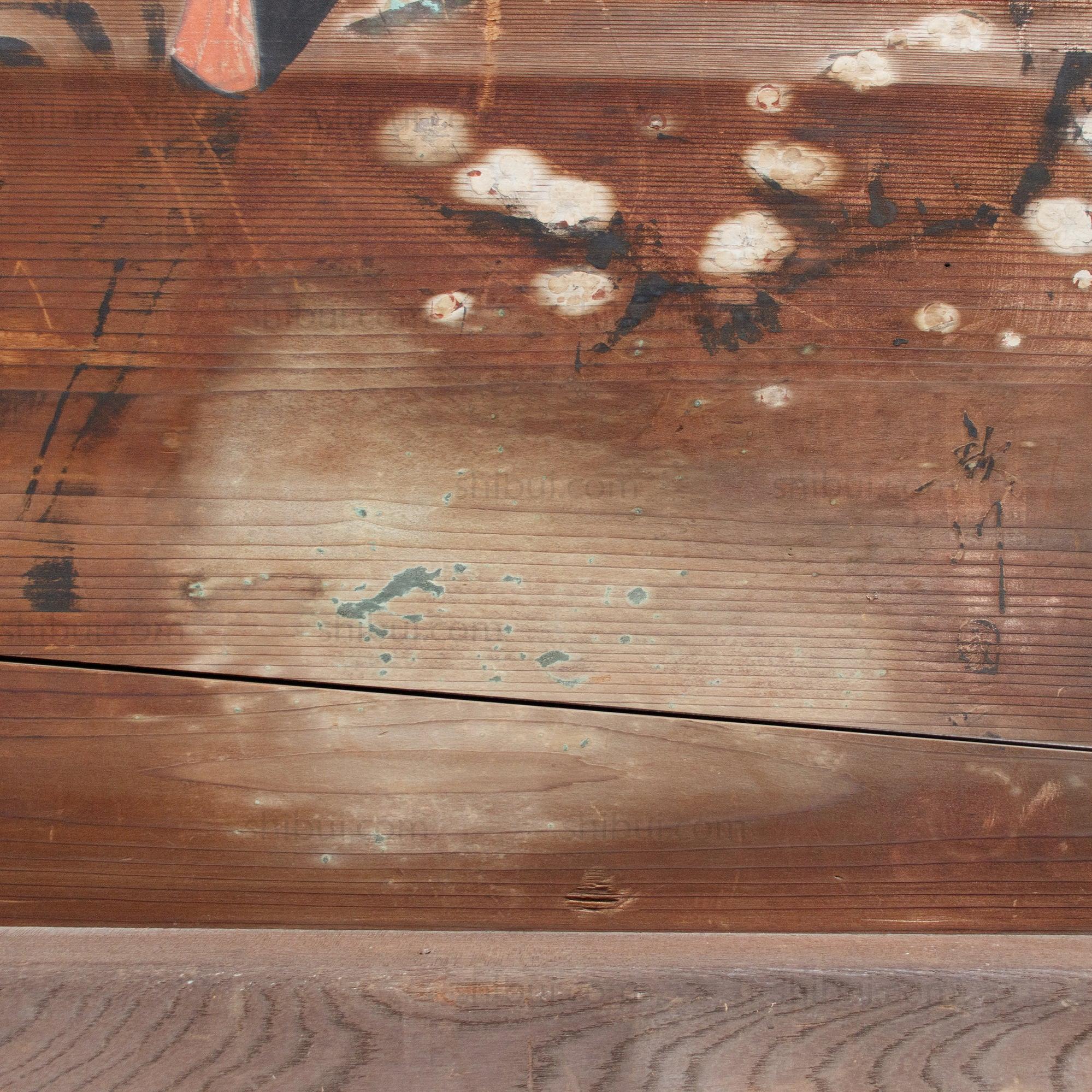 Very Large Japanese Antique Hand-painted Tenjin Ema - Image 6