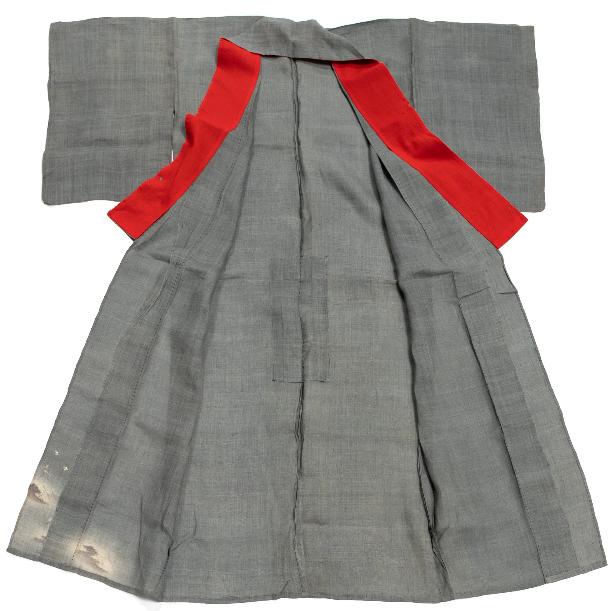 Meiji Era Women's Linen Kimono with Chidori - Image 3