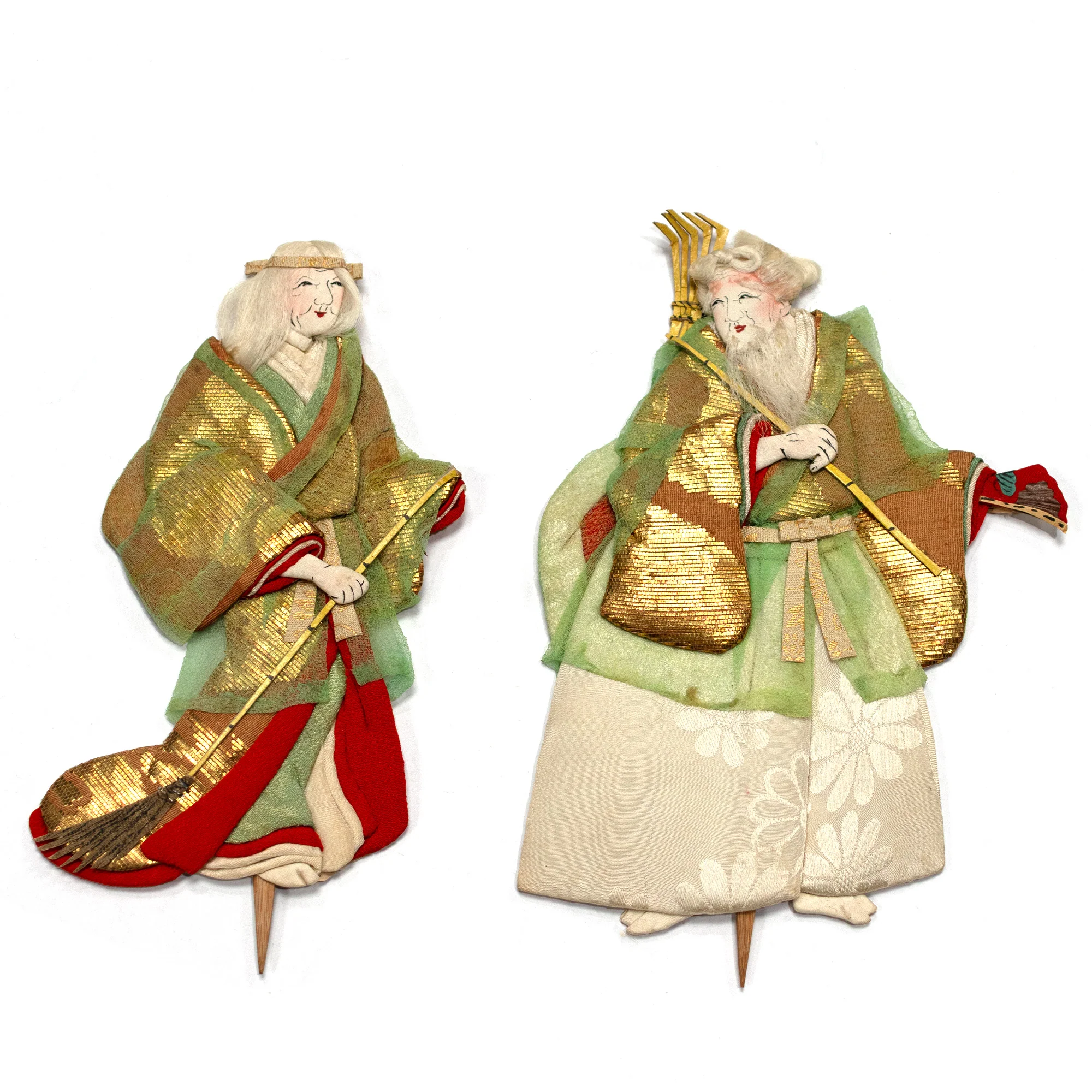 Oshi-e Ningyo Flat Doll Jo and Uba - Image 2