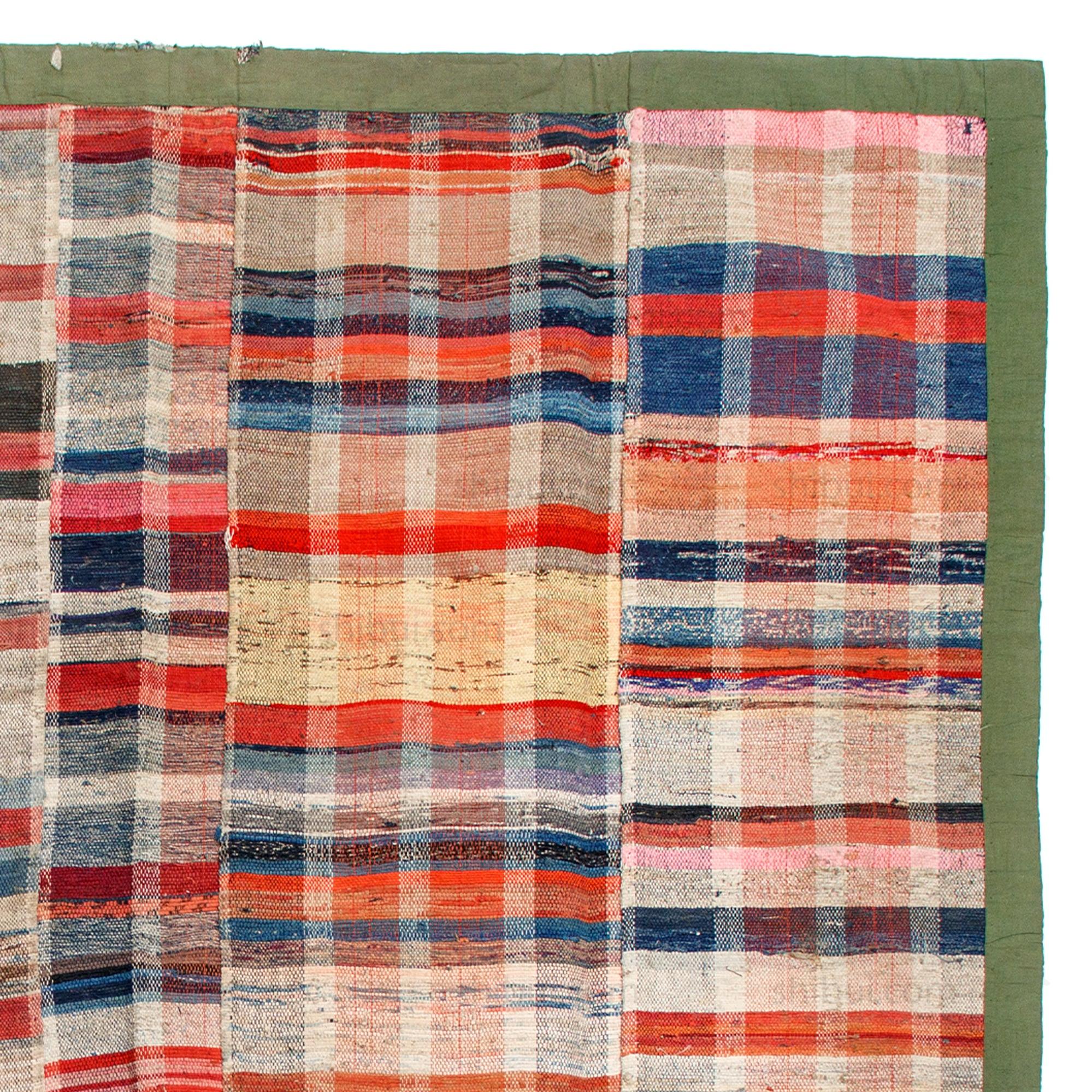Sakiori Rug | Japanese Ragweave Folk Textile Recycling - Image 6