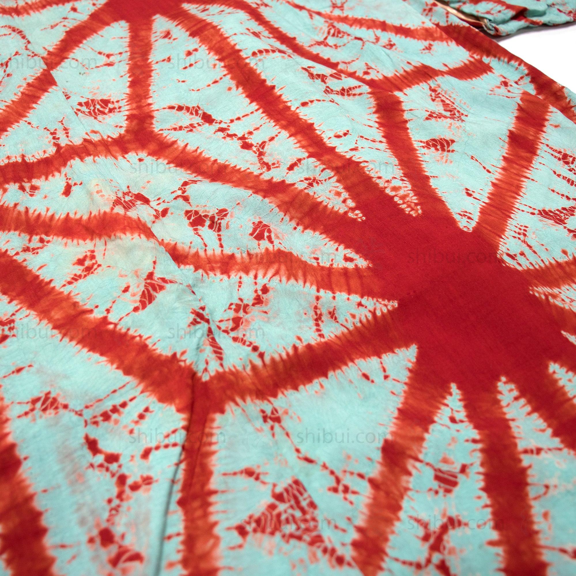Shibori Silk Haori Asanoha Design - Image 2