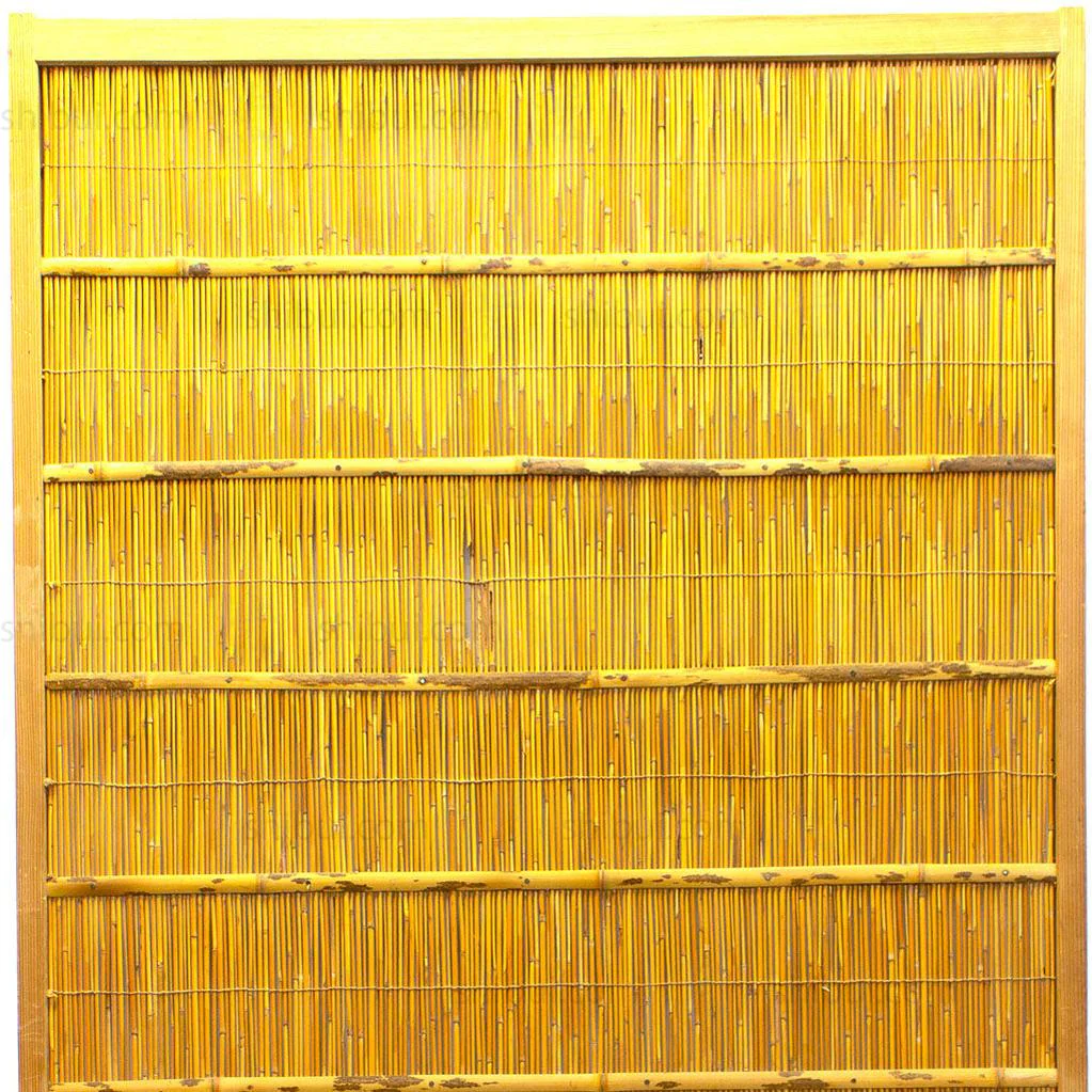 Single Sugi Yoshido Door | Japanese Cedar and Bamboo Wooden Doors for Summer - Image 3