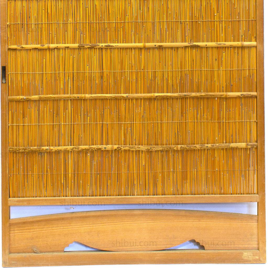 Single Sugi Yoshido Door | Japanese Cedar and Bamboo Wooden Doors for Summer - Image 4