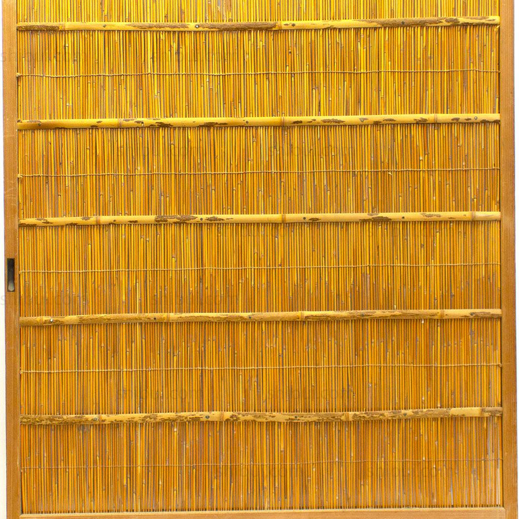 Single Sugi Yoshido Door | Japanese Cedar and Bamboo Wooden Doors for Summer - Image 5