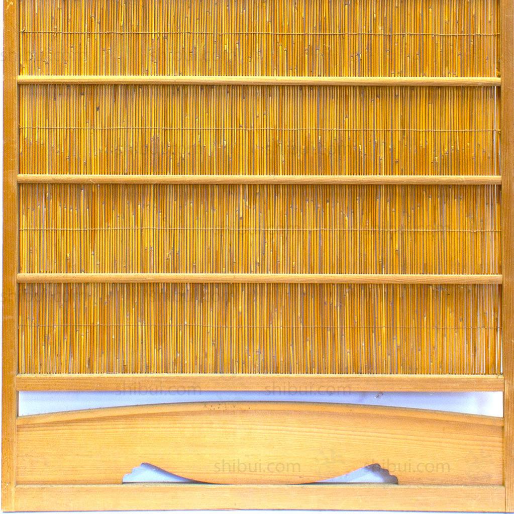 Single Sugi Yoshido Door | Japanese Cedar and Bamboo Wooden Doors for Summer - Image 7