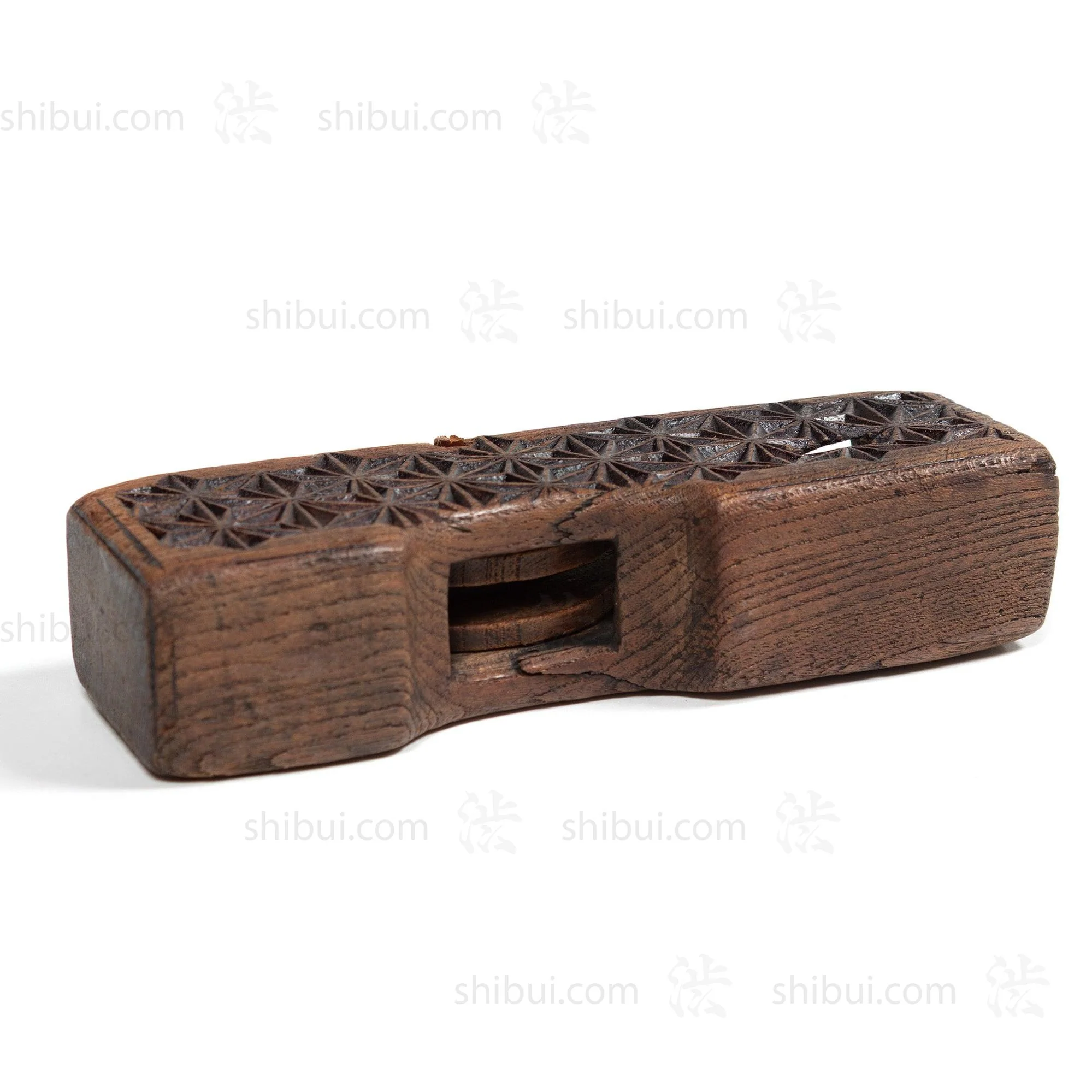 Sumitsubo Carpenters Ink Line With Asanoha Carved Design - Image 5