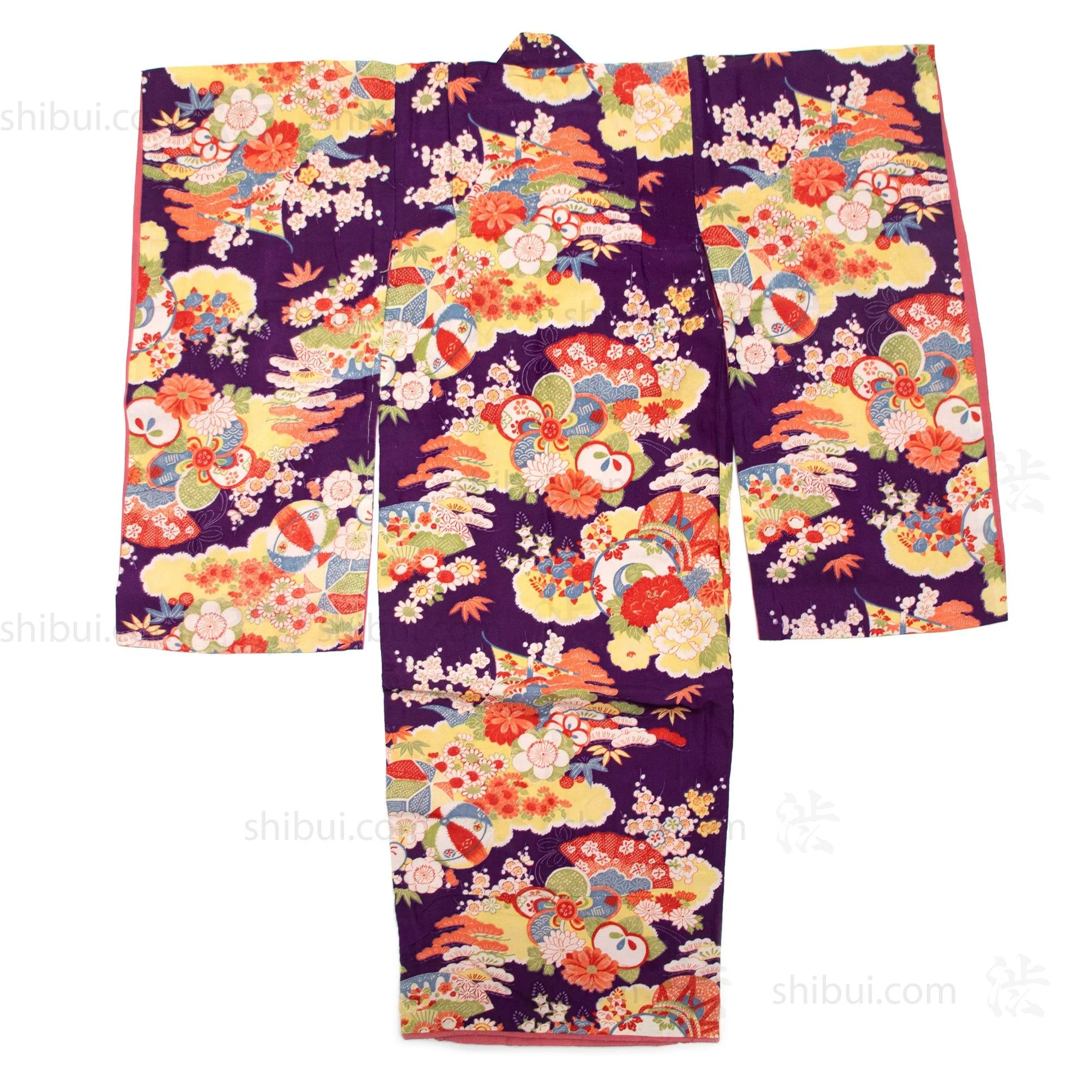 Taisho Era Girl's Silk Kimono - Image 4