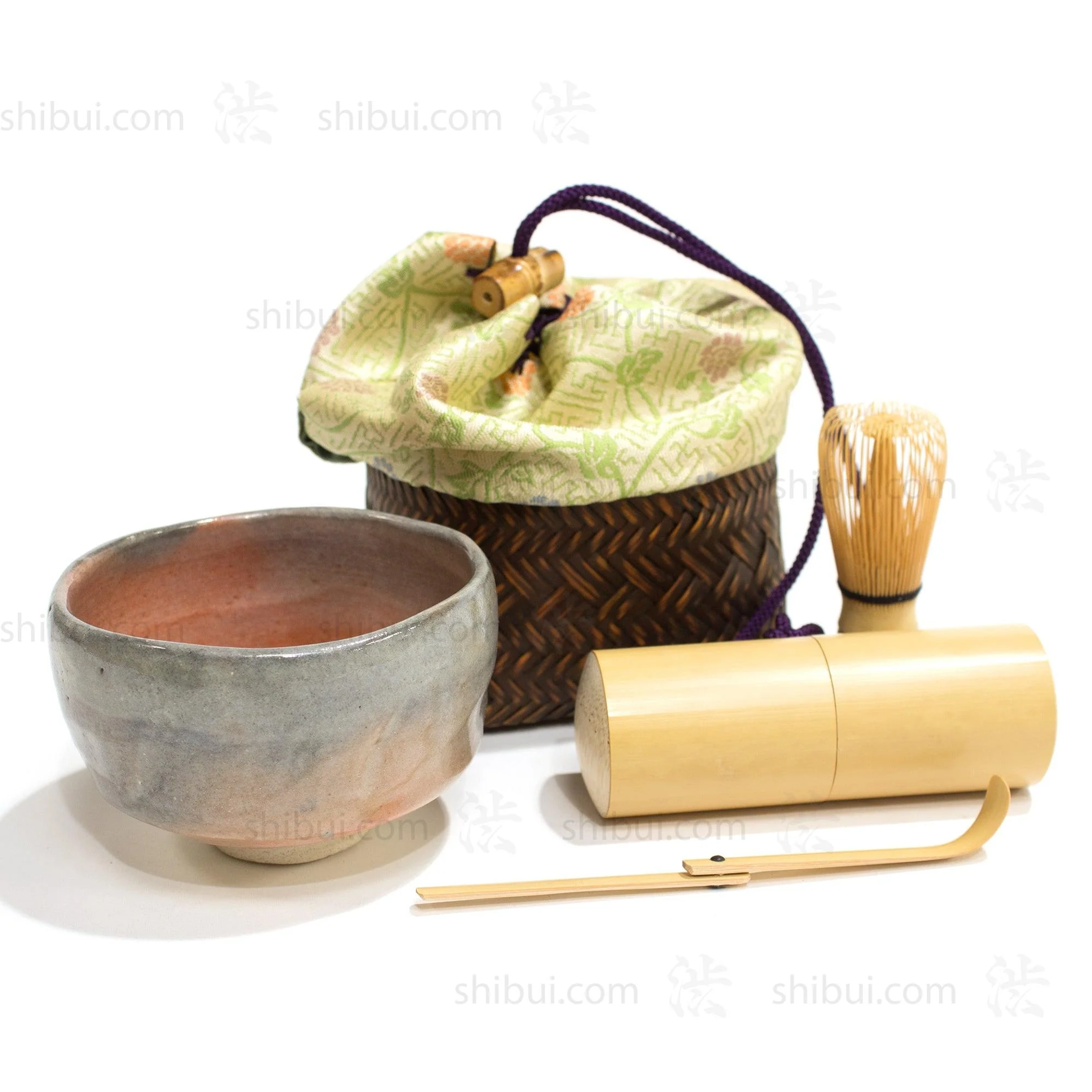 Matcha Travelling Tea Basket Set with Tea Bowl - Image 2