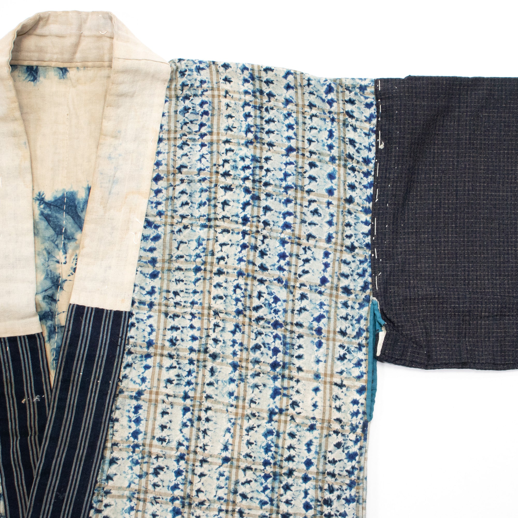 Yosegire Blue Patchwork Kimono - Image 6
